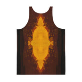 Close-up of NS 823 Men's Tank Top fabric and stitching details.